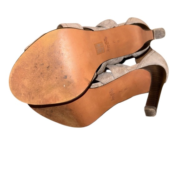 Coach IIona Fog Lux Suede Strap Heeled Sandals - Picture 8 of 9